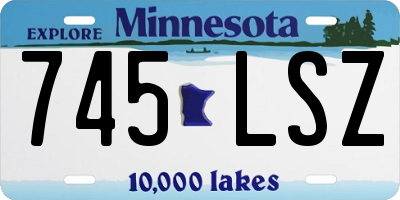 MN license plate 745LSZ