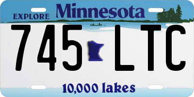 MN license plate 745LTC