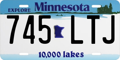 MN license plate 745LTJ