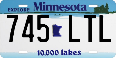 MN license plate 745LTL