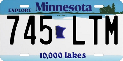 MN license plate 745LTM