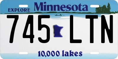 MN license plate 745LTN