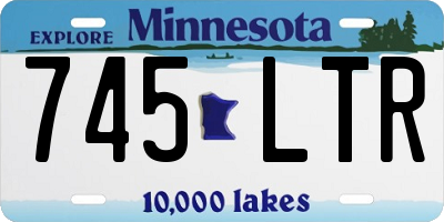 MN license plate 745LTR