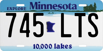 MN license plate 745LTS