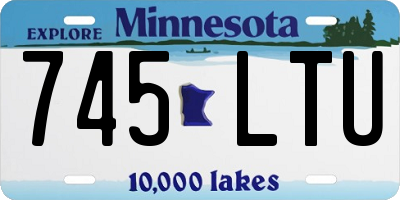MN license plate 745LTU
