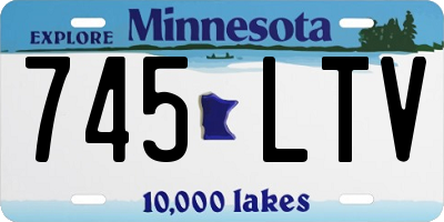 MN license plate 745LTV