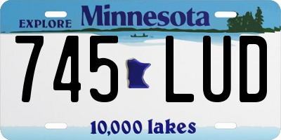 MN license plate 745LUD