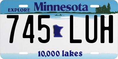 MN license plate 745LUH