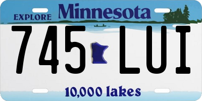 MN license plate 745LUI