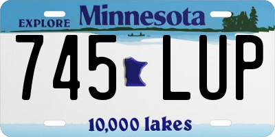 MN license plate 745LUP