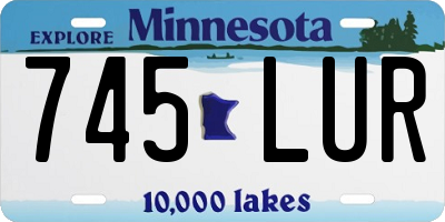 MN license plate 745LUR