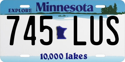 MN license plate 745LUS