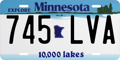 MN license plate 745LVA