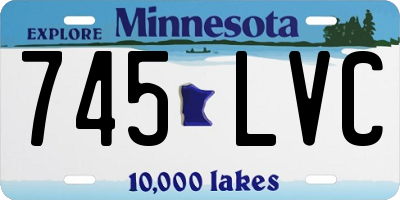 MN license plate 745LVC