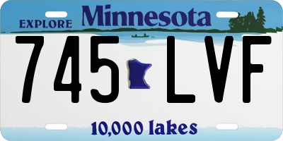 MN license plate 745LVF