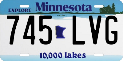 MN license plate 745LVG