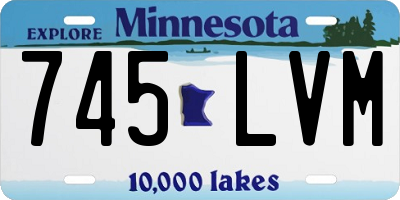 MN license plate 745LVM