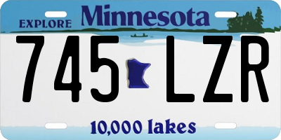 MN license plate 745LZR