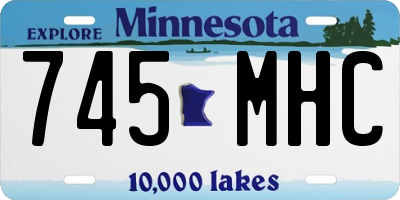 MN license plate 745MHC