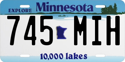 MN license plate 745MIH