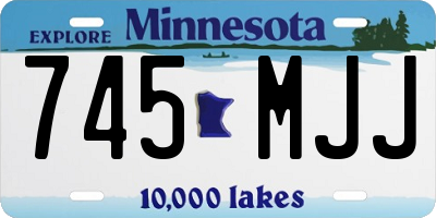 MN license plate 745MJJ