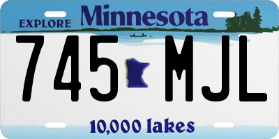 MN license plate 745MJL