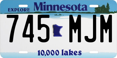 MN license plate 745MJM