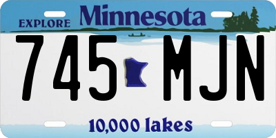 MN license plate 745MJN