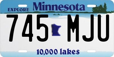 MN license plate 745MJU