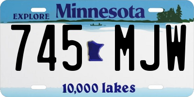 MN license plate 745MJW