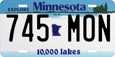 MN license plate 745MON