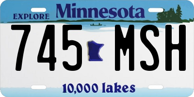 MN license plate 745MSH