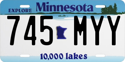 MN license plate 745MYY
