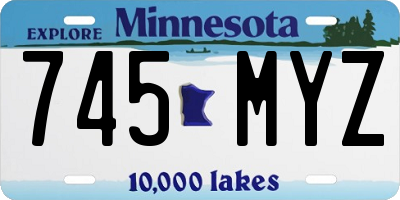 MN license plate 745MYZ