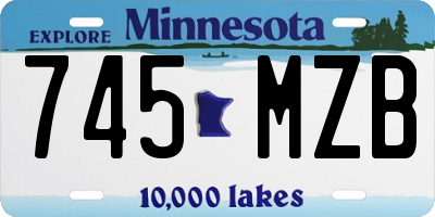 MN license plate 745MZB