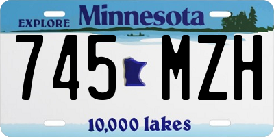 MN license plate 745MZH