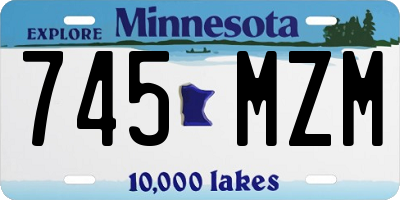 MN license plate 745MZM