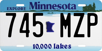 MN license plate 745MZP