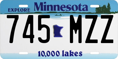 MN license plate 745MZZ