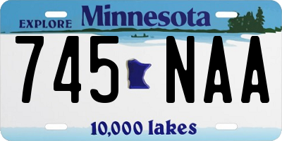 MN license plate 745NAA