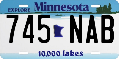 MN license plate 745NAB
