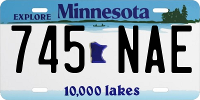 MN license plate 745NAE