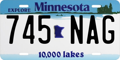 MN license plate 745NAG