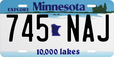 MN license plate 745NAJ