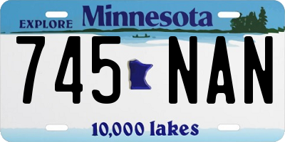 MN license plate 745NAN