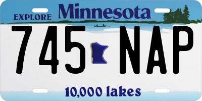 MN license plate 745NAP