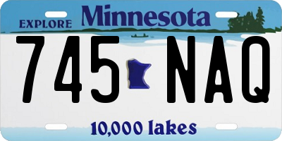 MN license plate 745NAQ