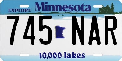MN license plate 745NAR