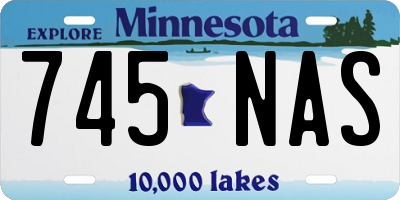 MN license plate 745NAS