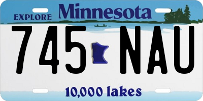 MN license plate 745NAU